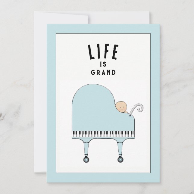 Invitaciones creativas para baby shower (Anverso)