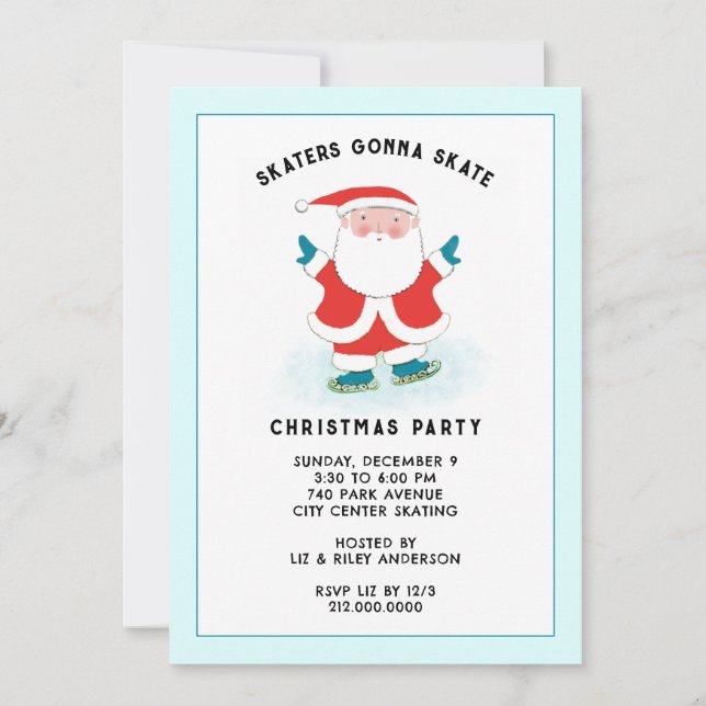 Invitaciones creativas para fiestas de vacaciones (Anverso)