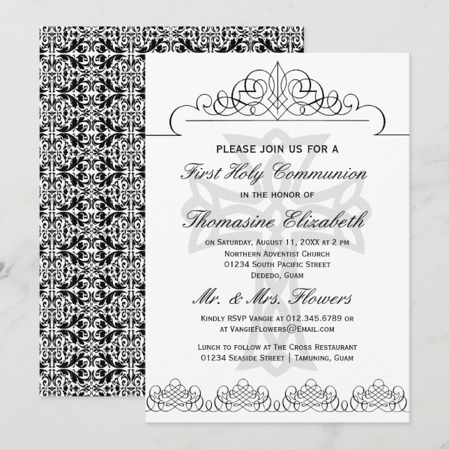 Invitaciones cruzadas de la comunión de los negros (Anverso / Reverso)
