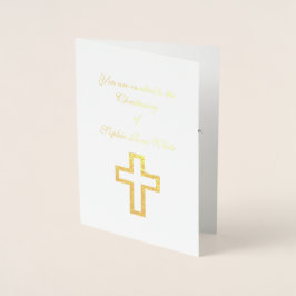 Invitaciones cruzadas de Relieve metalizado