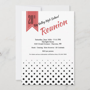 Invitaciones cuadradas de la reunión del modelo