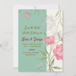 Invitaciones de Ahorro de Fecha de Boda