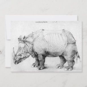 Invitaciones de Albrecht Durer Rhinoceros