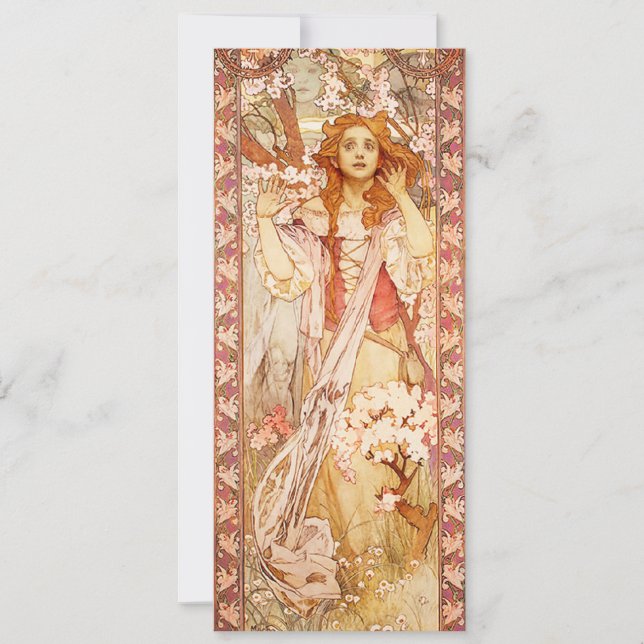 Invitaciones de Alfonso Mucha Juana de Arco (Anverso)