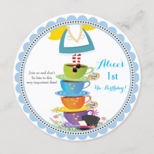 Invitaciones de Alice in Wonderland