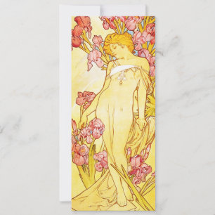 Invitaciones de Alphonse Mucha Iris