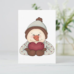 Invitaciones de amor de Snowman