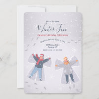 Invitaciones de Ángeles de Nieve