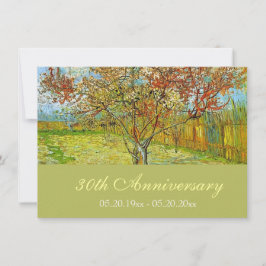 Invitaciones de aniversario de arte fino floral vi