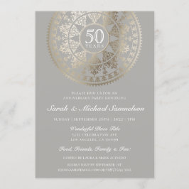 Invitaciones de aniversario de boda elegantes con