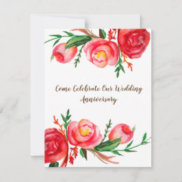 Invitaciones de aniversario de boda rústicas Arte 