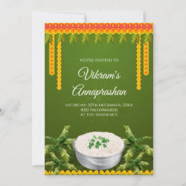 invitaciones de Annaprashan digital para ceremonia