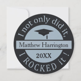 Invitaciones de año y nombre personalizado de grad