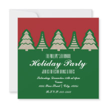 Invitaciones de árbol de Navidad de papel Kraft ro