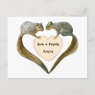 Invitaciones de Ardillas del Amor