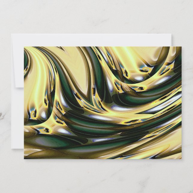 Invitaciones de arte abstracto asiático (Anverso)