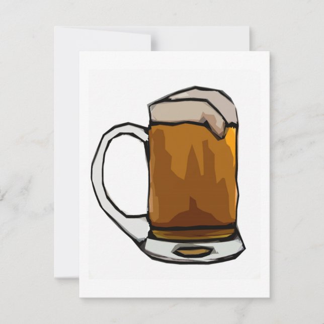 Invitaciones de arte de Personalizado de cerveza - (Anverso)