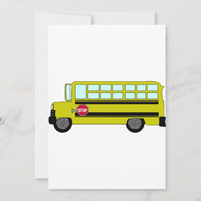 Invitaciones de Autobús Verde (Anverso)