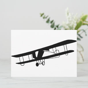 Invitaciones de avión de época