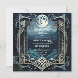 INVITACIONES DE AYUNTAMIENTO DRUIDOS CÉLTICO LUNA