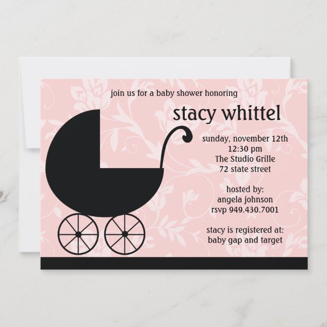 Invitaciones de Baby Shower (Anverso)
