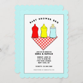 Invitaciones de Baby Shower BBQ