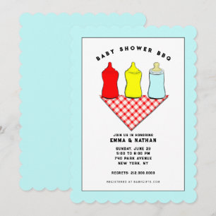 Invitaciones de Baby Shower BBQ
