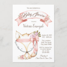 Invitaciones de Baby Shower Boho Niña Zorro