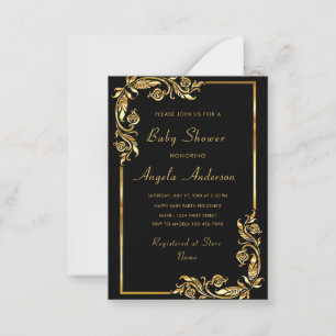 Invitaciones de Baby Shower con Ejemplo de Flores