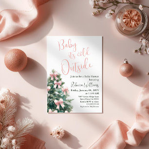 Invitaciones de Baby Shower de Invierno Está Frío