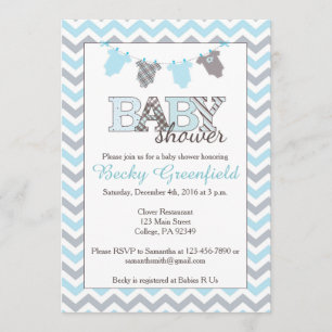 Invitaciones de Baby Shower de la cuerda para