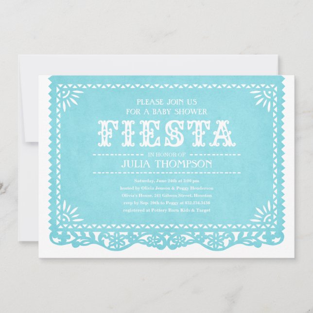 Invitaciones de Baby Shower de la fiesta (Anverso)