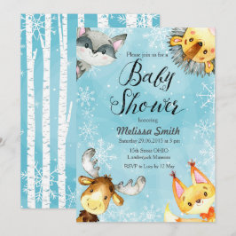 Invitaciones de Baby Shower del arbolado del