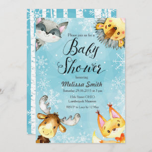 Invitaciones de Baby Shower del arbolado del