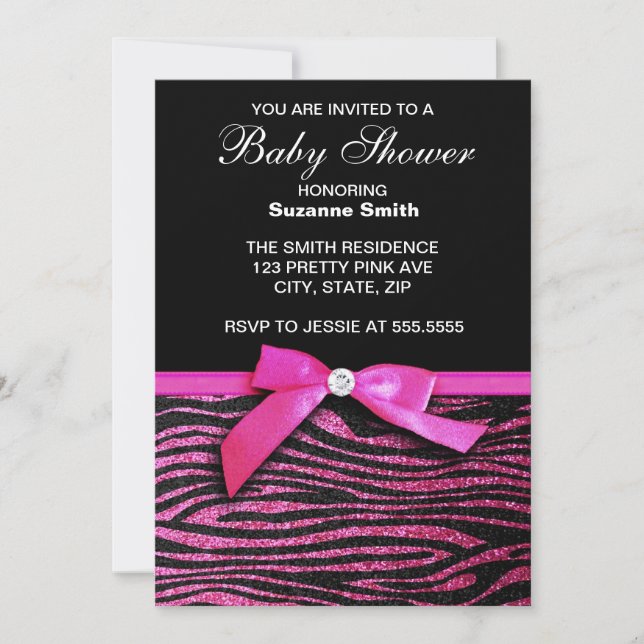 Invitaciones de Baby Shower del chica del (Anverso)