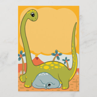 Invitaciones de Baby Shower del dinosaurio