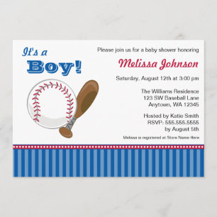 Invitaciones de Baby Shower del muchacho del