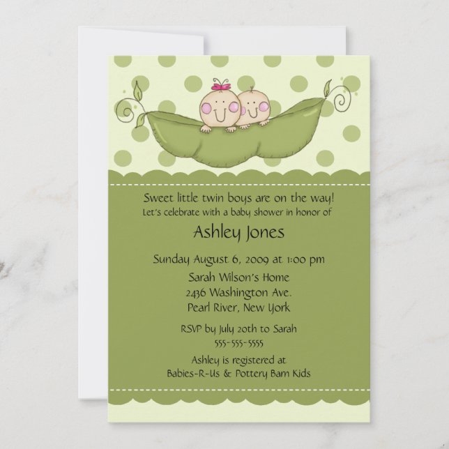 Invitaciones de Baby Shower del muchacho y del (Anverso)