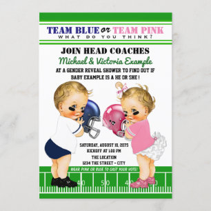 Invitaciones de Baby Shower para Revelación de Gén
