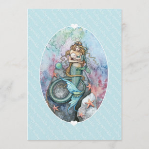 Invitaciones de Baby Sprinkle Mermaid y Baby