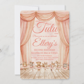 Invitaciones de Bailarina del Bosque al Agua 🦊🐰�