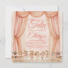 🎂 Invitaciones de Bailarina del Bosque en Acuarel