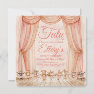 🎂 Invitaciones de Bailarina del Bosque en Acuarel