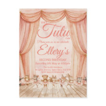 Invitaciones de Bailarina del Bosque en Acuarela