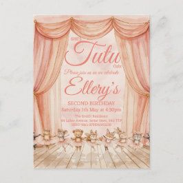 Invitaciones de Bailarina del Bosque en Acuarela