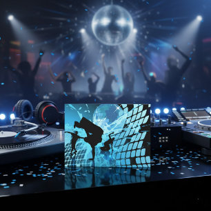 Invitaciones de bailarines en silueta