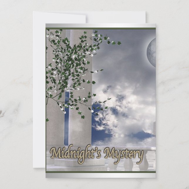 Invitaciones de Baile bajo la Luz de la Luna Miste (Anverso)