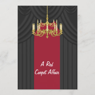 Invitaciones de baile de graduación con alfombra r