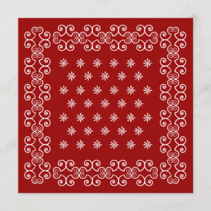 Invitaciones de Bandana invitan a fiesta temática 