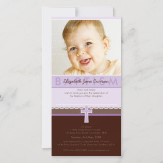 INVITACIONES DE BAPTISMO FOTOGRÁFICO :: puro 1